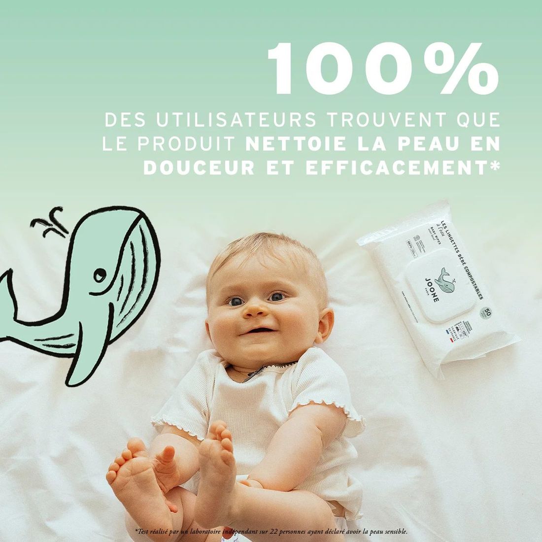 Les lingettes à l'eau compostables (Joone) - Image 4