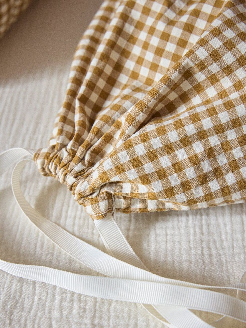 Trousse de toilette en coton vichy (Cyrillus) - Image 2