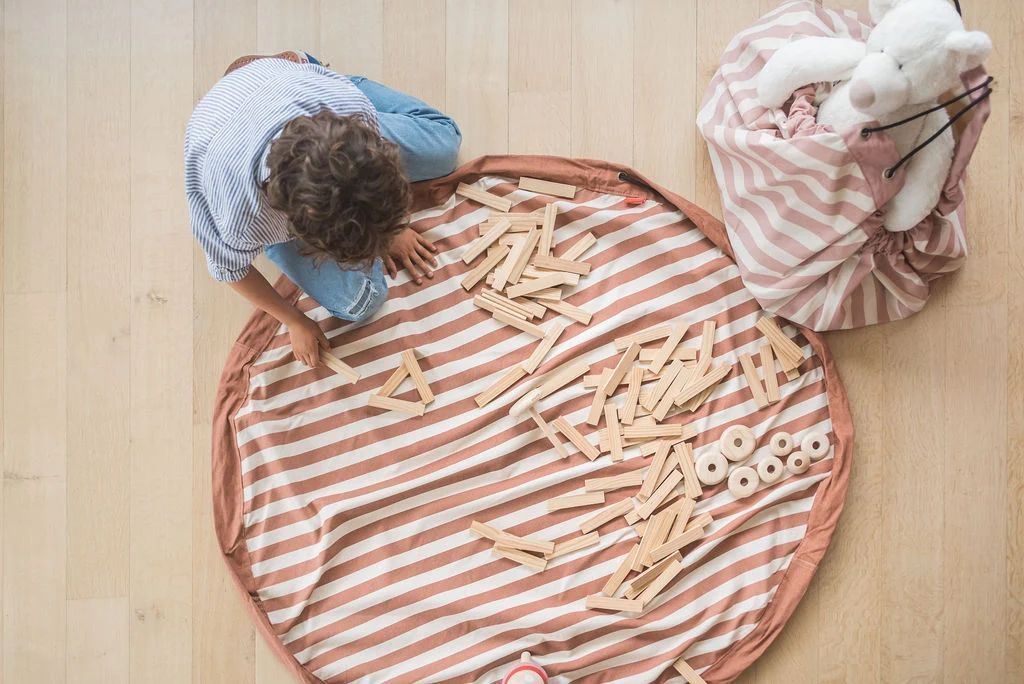 playmat & toy bag-stripes brown (Play & Go) - Image 4