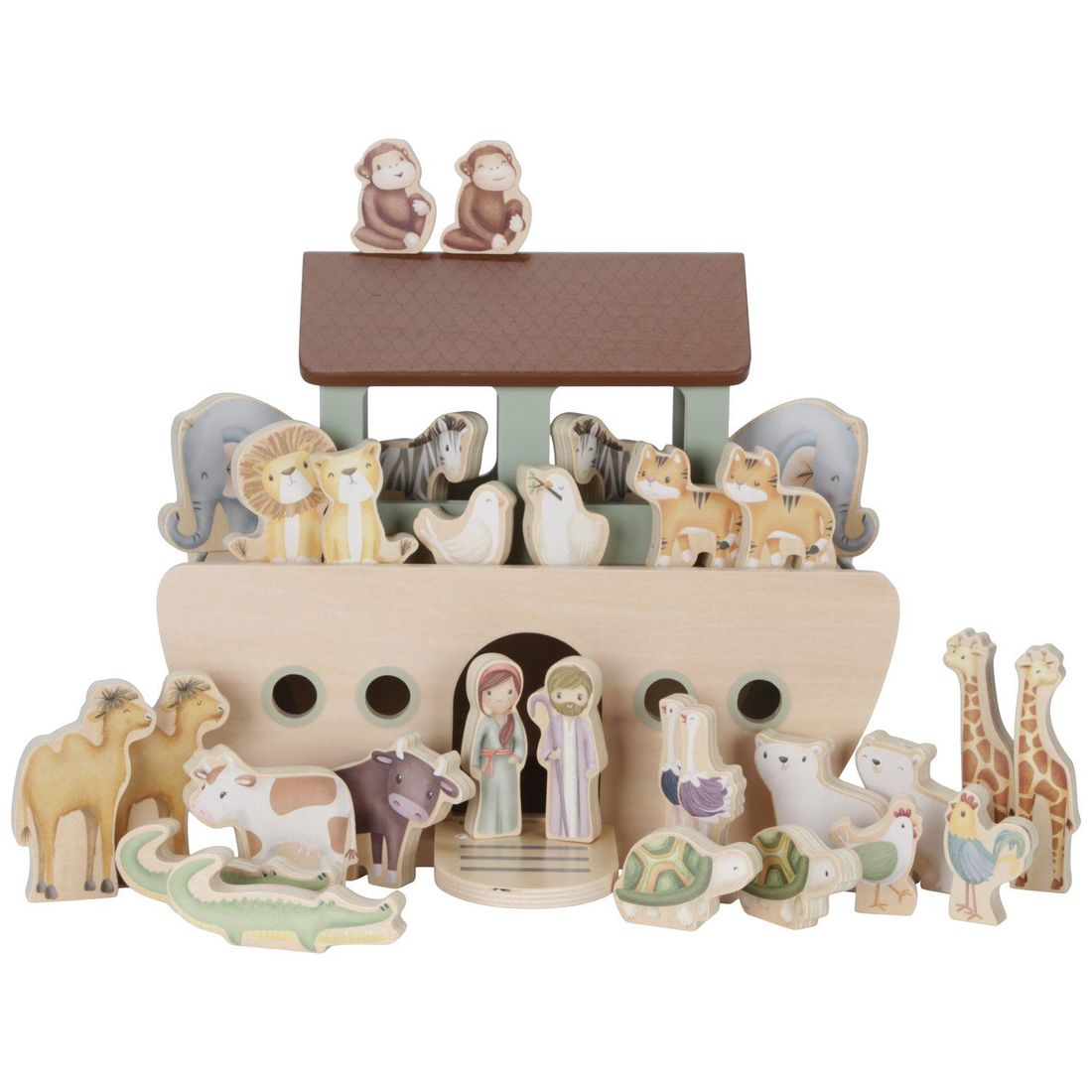 Arche de Noé en bois (30 pièces) (Little Dutch) - Image 6