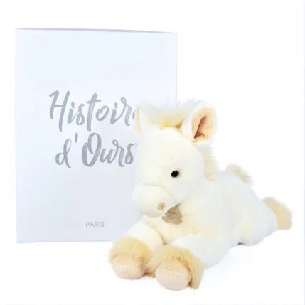 Peluche - Cheval Allonge 35 Cm - Palomino (Histoire d'Ours) - Couverture