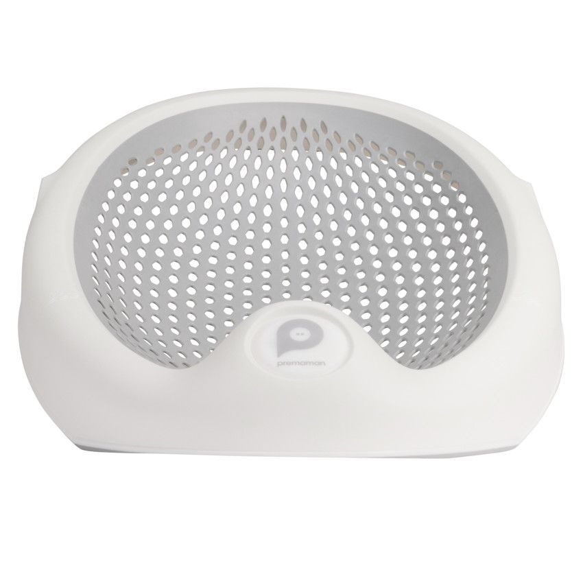 Transat de bain pliable en silicone gris/blanc - Blanc (Prémaman) - Image 2