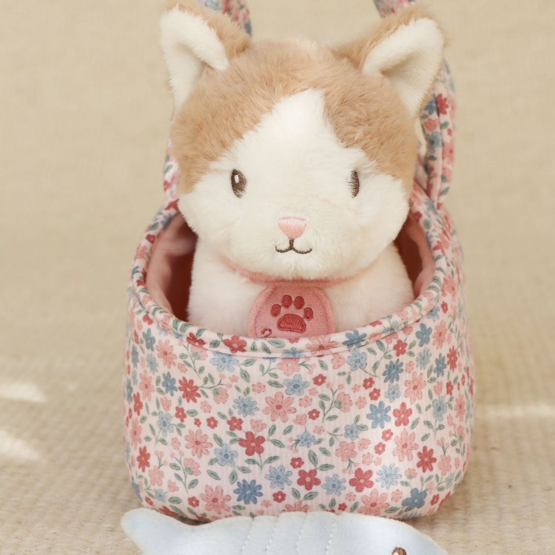 Peluche chat avec sac de transport Marley (Little Dutch) - Image 1