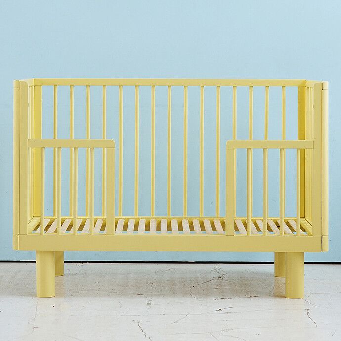 Lit Bébé Evolutif Nox Jaune - 60 x 120 cm (Karl & Fric) - Image 3