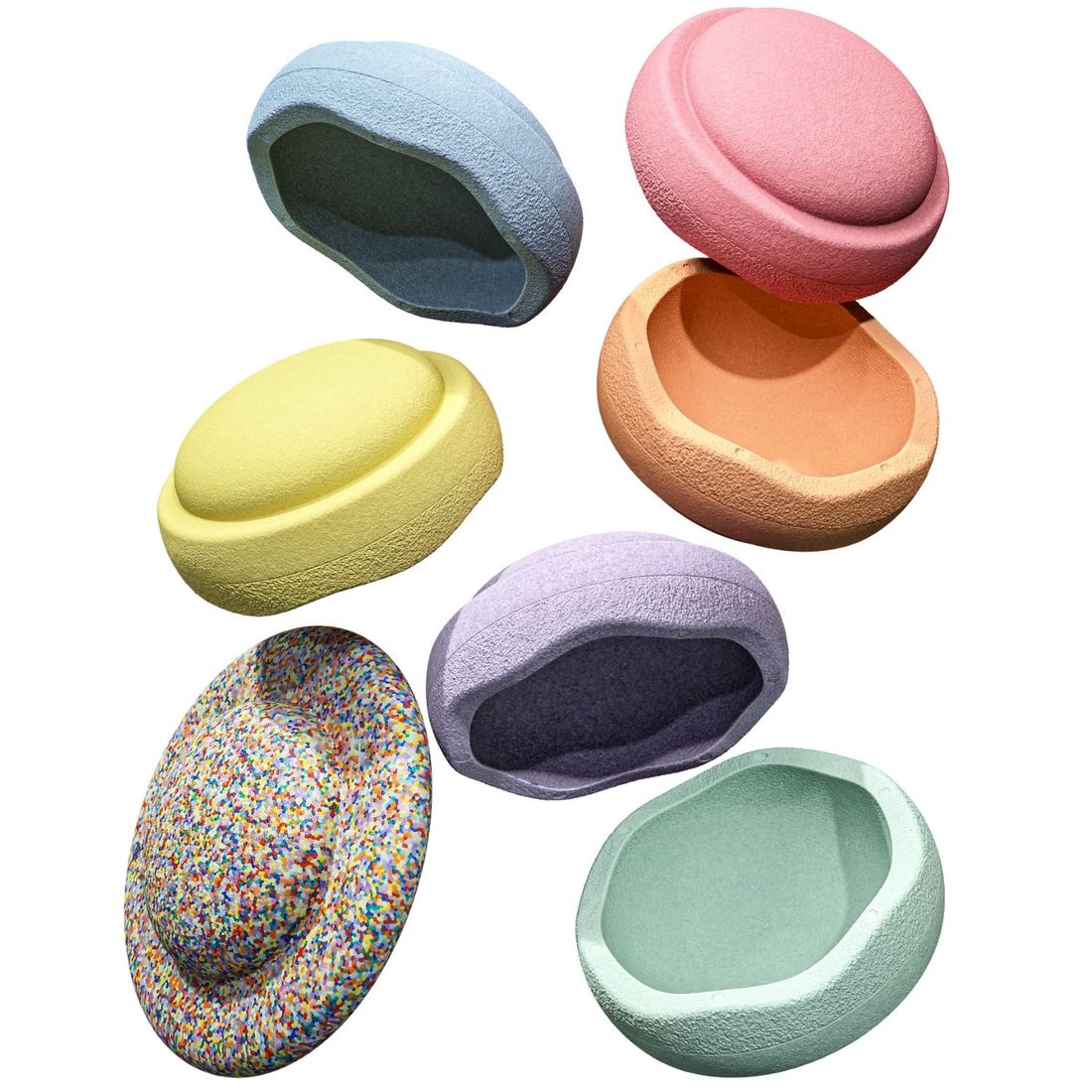 Jeu de motricité Rainbow Set pastel (7 blocs) (Stapelstein) - Image 7