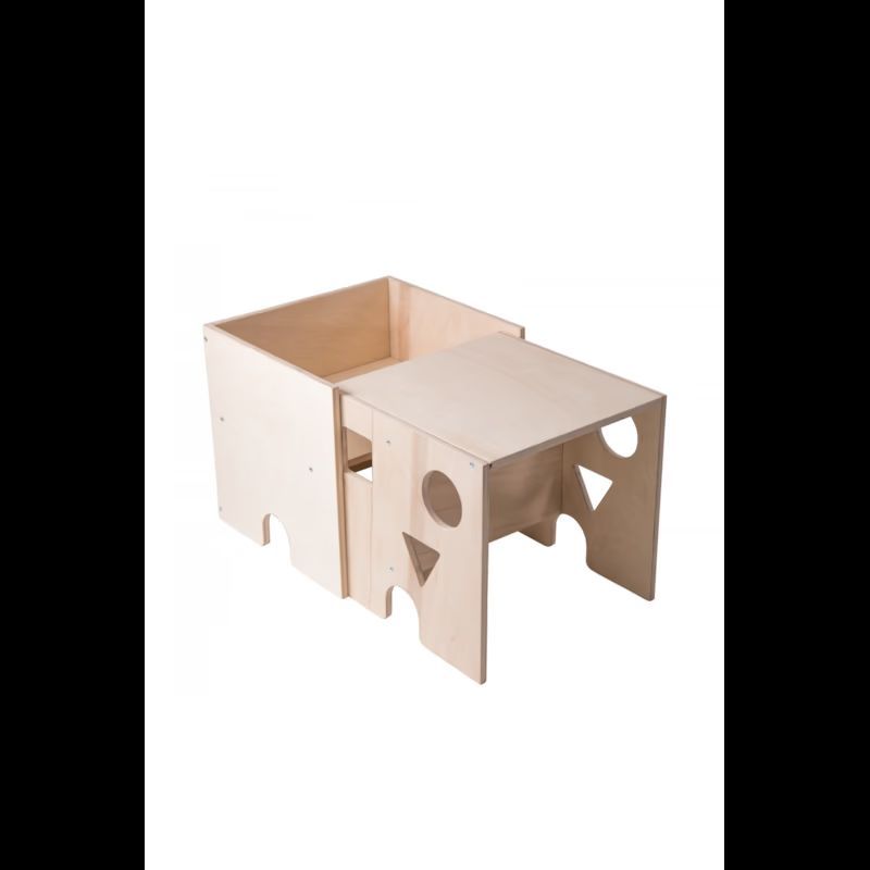 Cube bureau bois naturel (Pimpampoum) - Image 2