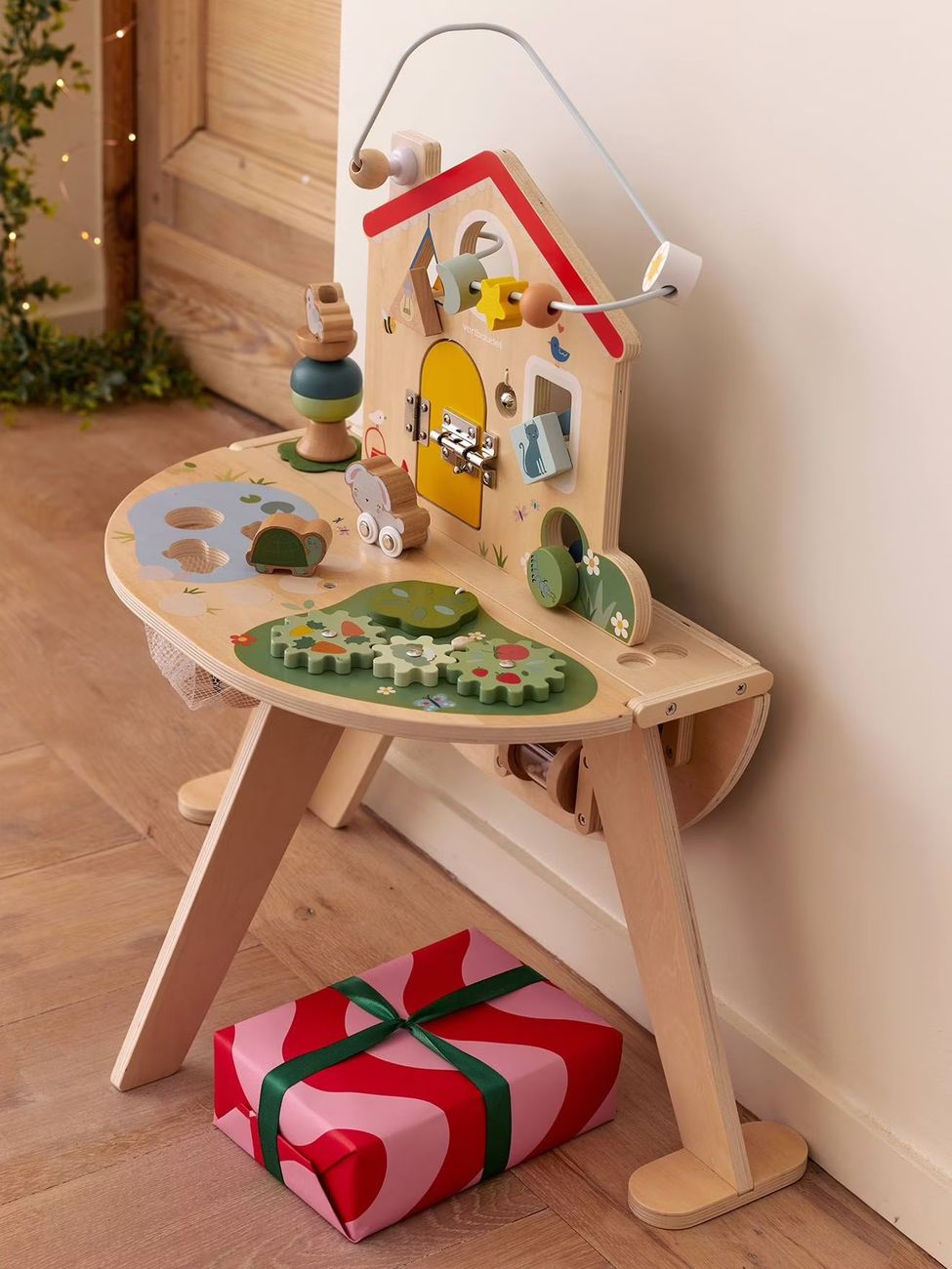 Table d'activités évolutive pliable en bois FSC® bois (Vertbaudet) - Image 1