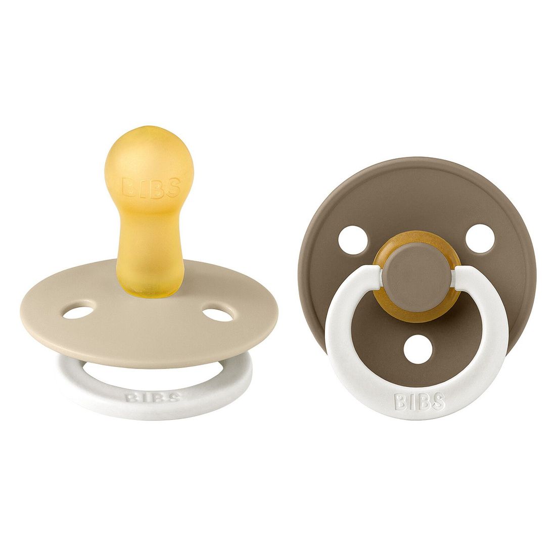 Lot de 2 Sucettes Rondes Night Dark Oak & Vanilla - 6/18 Mois (Bibs) - Couverture