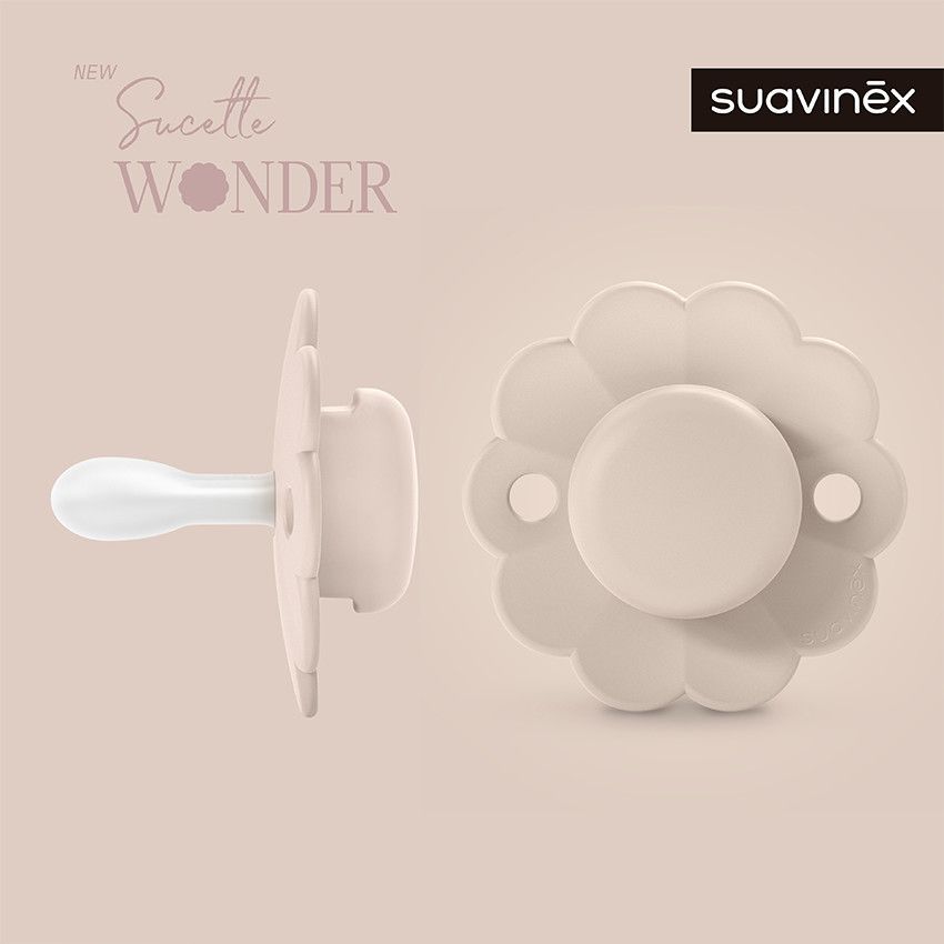 Sucette silicone réversible SX Pro 0-6M Wonder mauve chalk - Violet (Suavinex) - Image 1