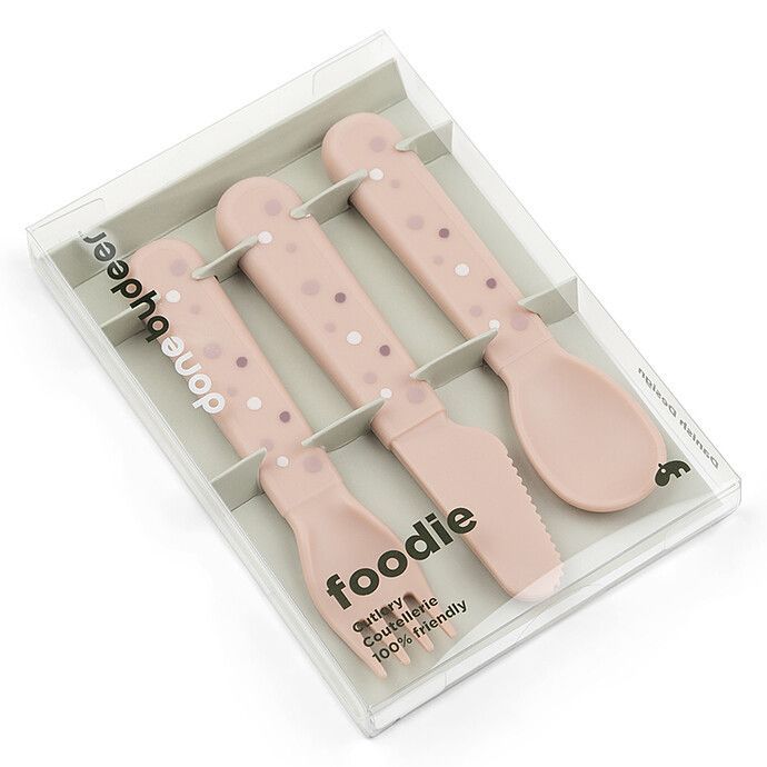 Lot de 3 Couverts Foodie - Happy Dots Rose (Done by deer) - Image 4