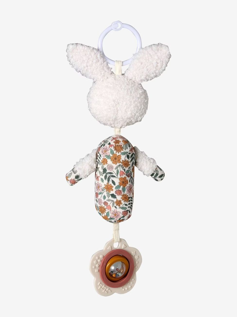 Hochet d'éveil à suspendre lapin rétro flower (Vertbaudet) - Image 2