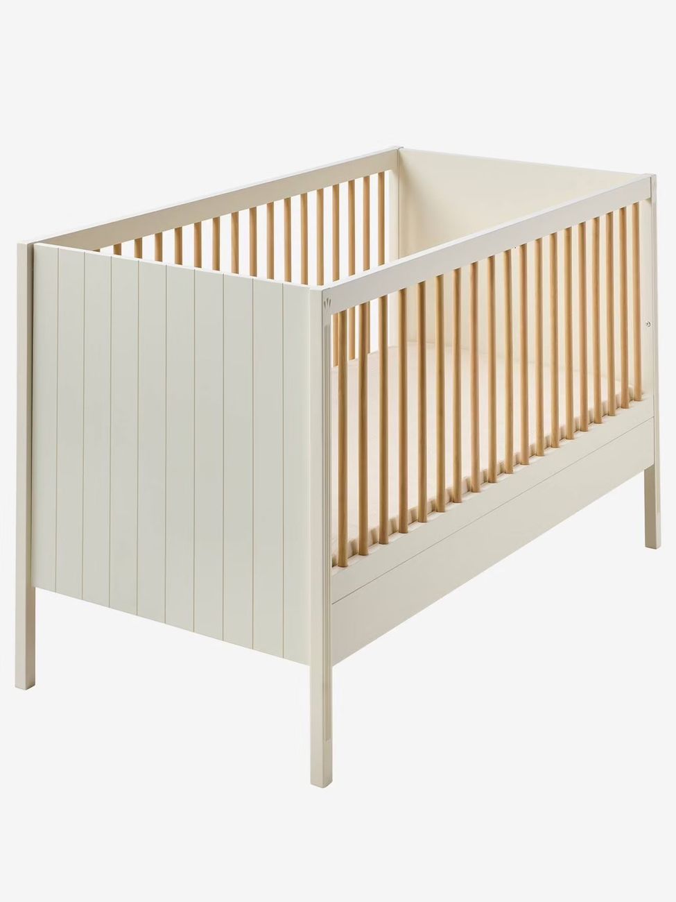 Lit Bébé évolutif 70x140cm HERITAGE beige (Vertbaudet) - Image 1