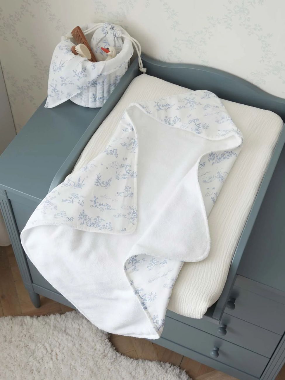 Cape de bain coton biologique et éponge (Cyrillus) - Couverture