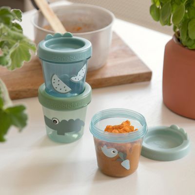 Lot de 3 pots de conservation Croco vert (150 ml) (Done by deer) - Image 3