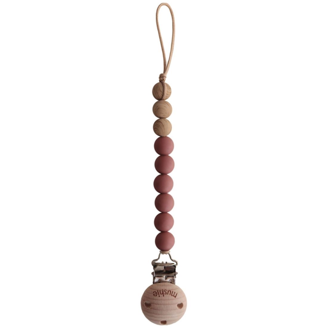 Attache sucette Eva Redwood (Mushie) - Image 1