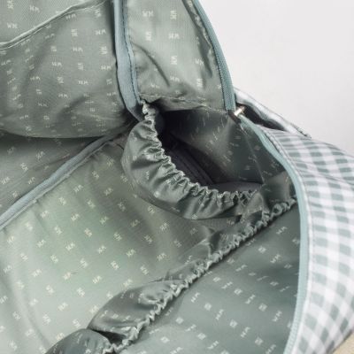 Sac à dos à langer I love Vichy vert (Walking Mum) - Image 3