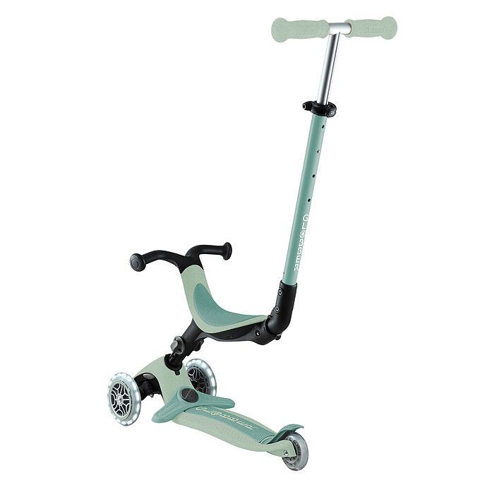 Trottinette Evolutive Go Up Active Lights Ecologic - Pistache (Globber) - Image 3