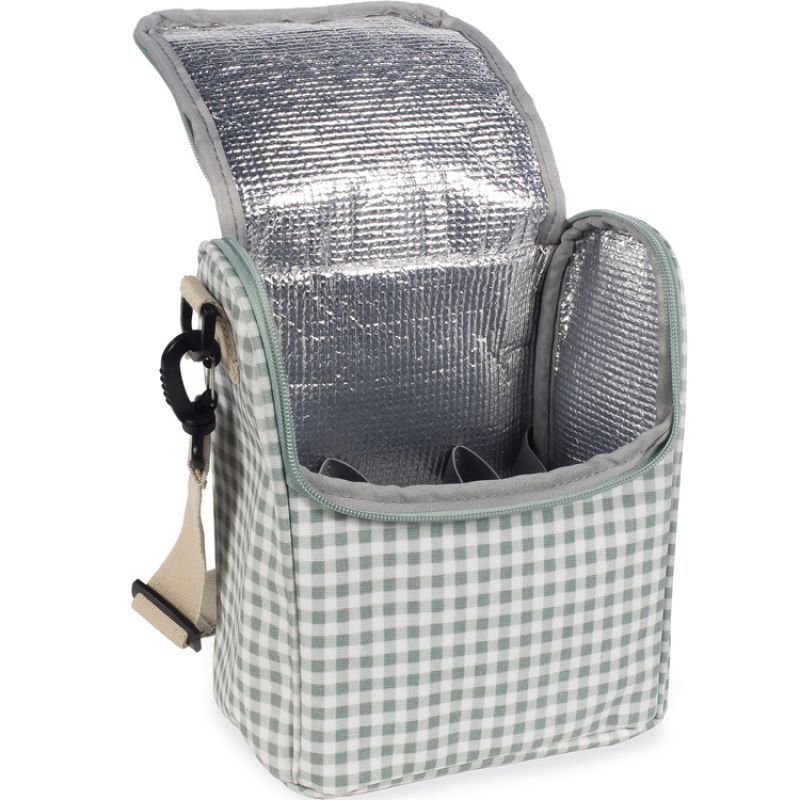 Sac repas isotherme I Love Vichy vert (6 L) (Walking Mum) - Image 7