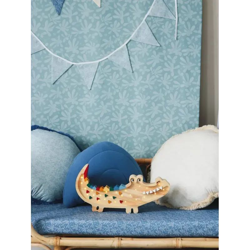 Lampe veilleuse crocodile bois naturel (Little Lights) - Image 2