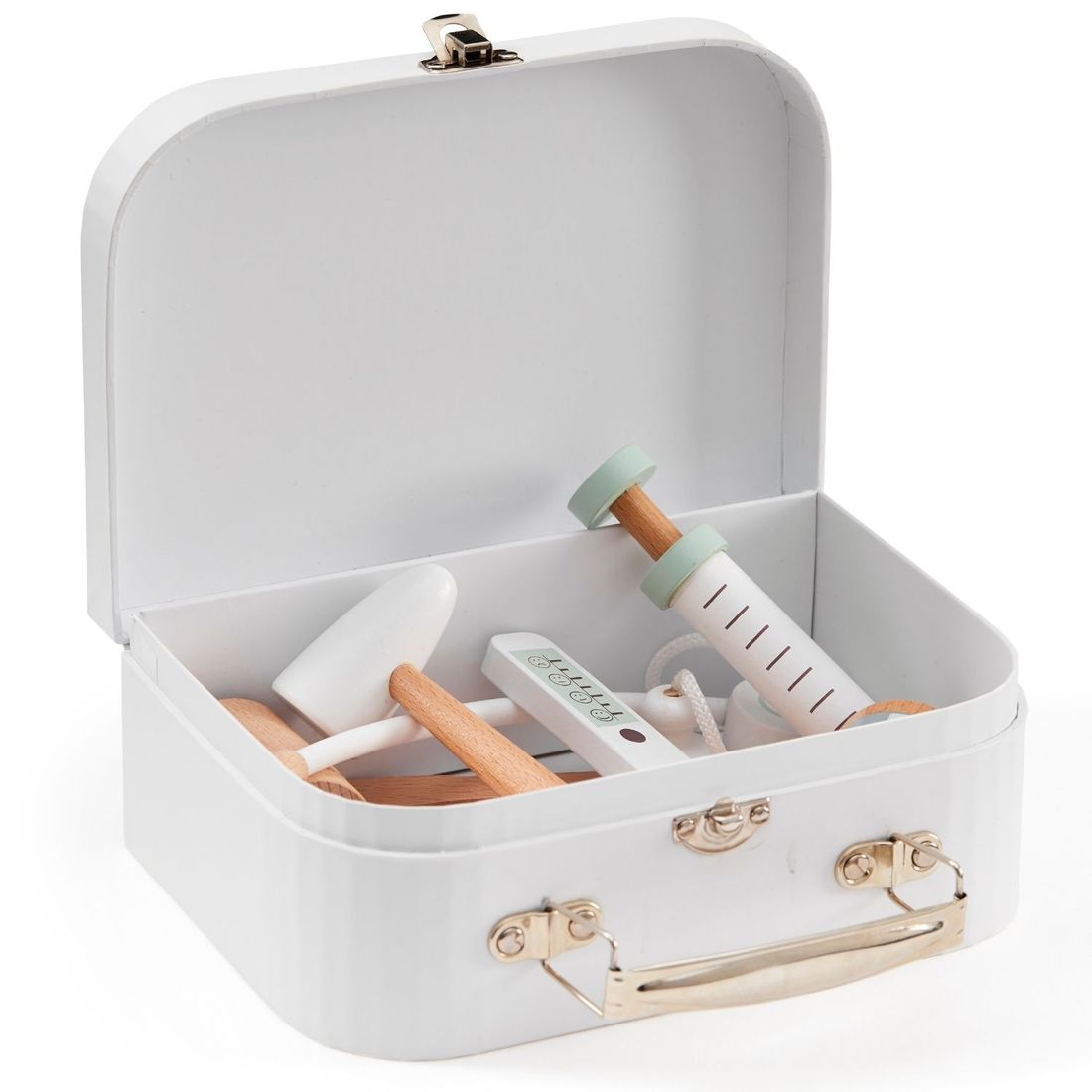 Mallette et accessoires de Docteur en bois blanc (Kid's Concept) - Image 8