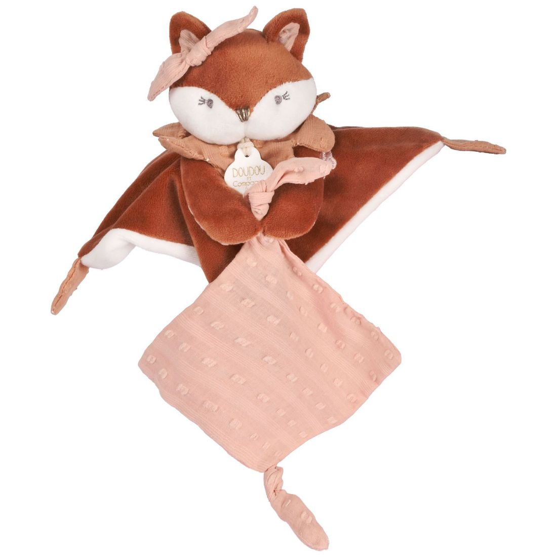 Doudou attache-sucette Mina marron (22 cm) (Doudou Et Compagnie) - Image 6