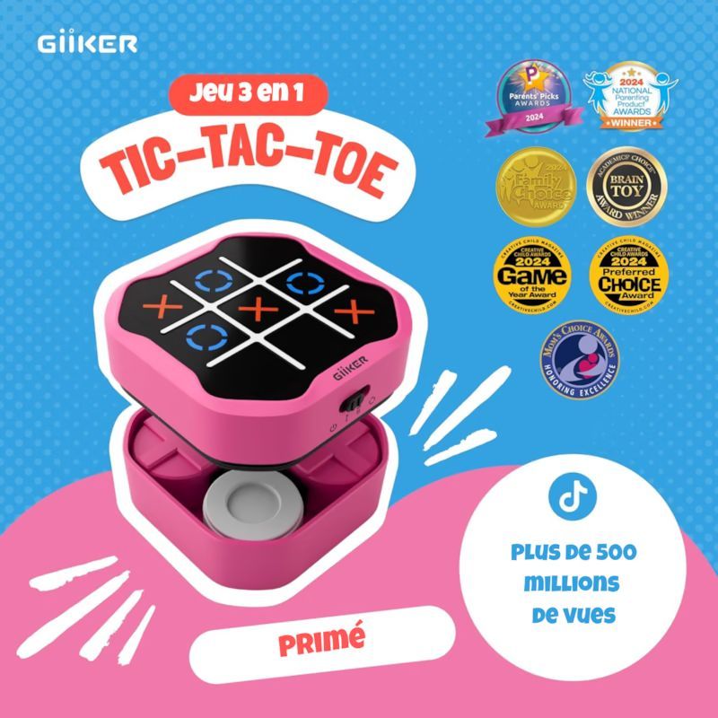Giiker tic-tac-toe (pink) (GiiKER) - Image 3