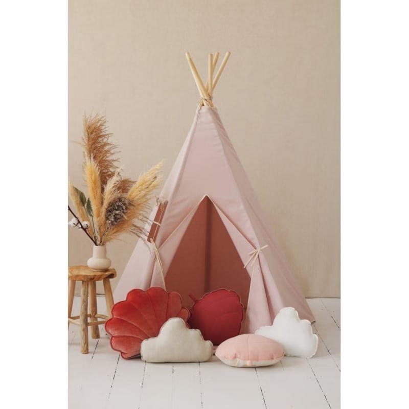 Tente tipi avec tapis rose et beige (Moi Mili) - Image 3