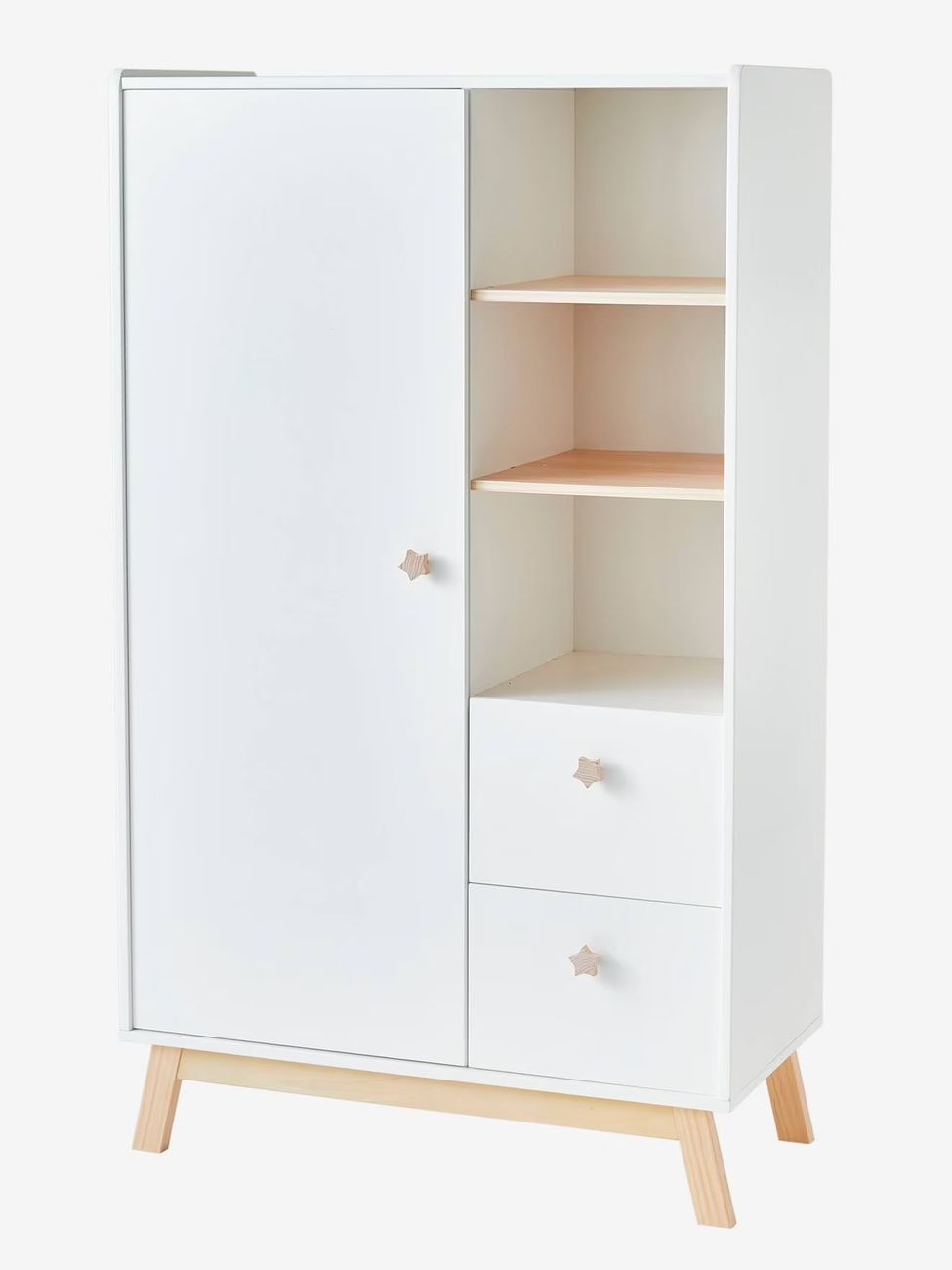 Armoire GRANDE OURSE blanc/bois (Vertbaudet) - Image 3