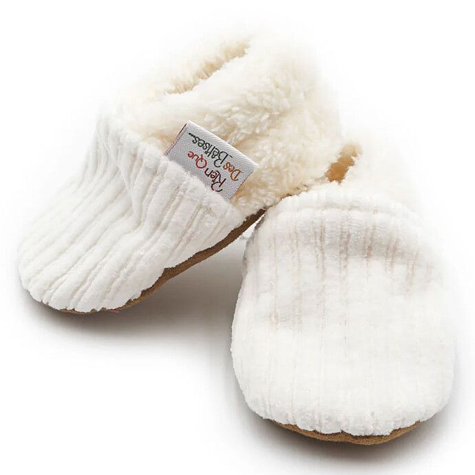 Chaussons Velours Ecru - 22/23 (Rien que des bêtises) - Image 2