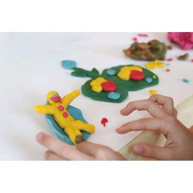 Set de pâte à modeler orange et vio (Neogrün) - Image 1