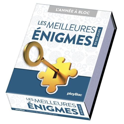 Calendrier des énigmes en 365 jours (Play Bac) - Couverture