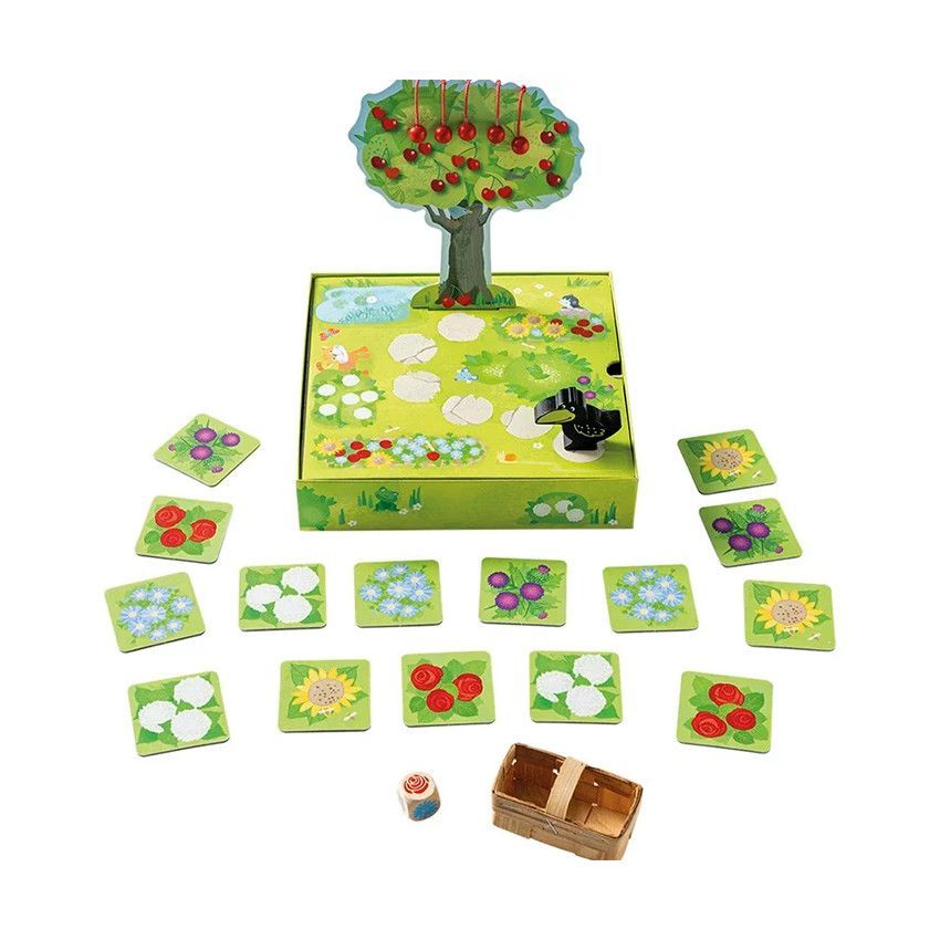 Jeu de société Le petit verger - La récolte des cerises - Jaune (Haba) - Image 1