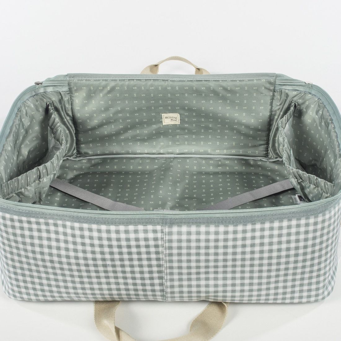 Valise de maternité I love vichy vert (Walking Mum) - Image 10