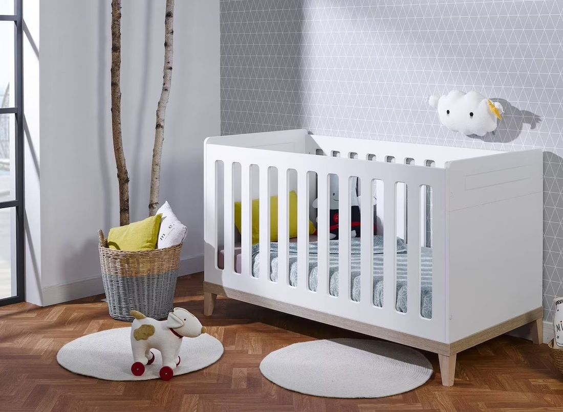 Chambre Bébé Complète Evidence Blanc /hêtre (Chambrekids) - Image 1