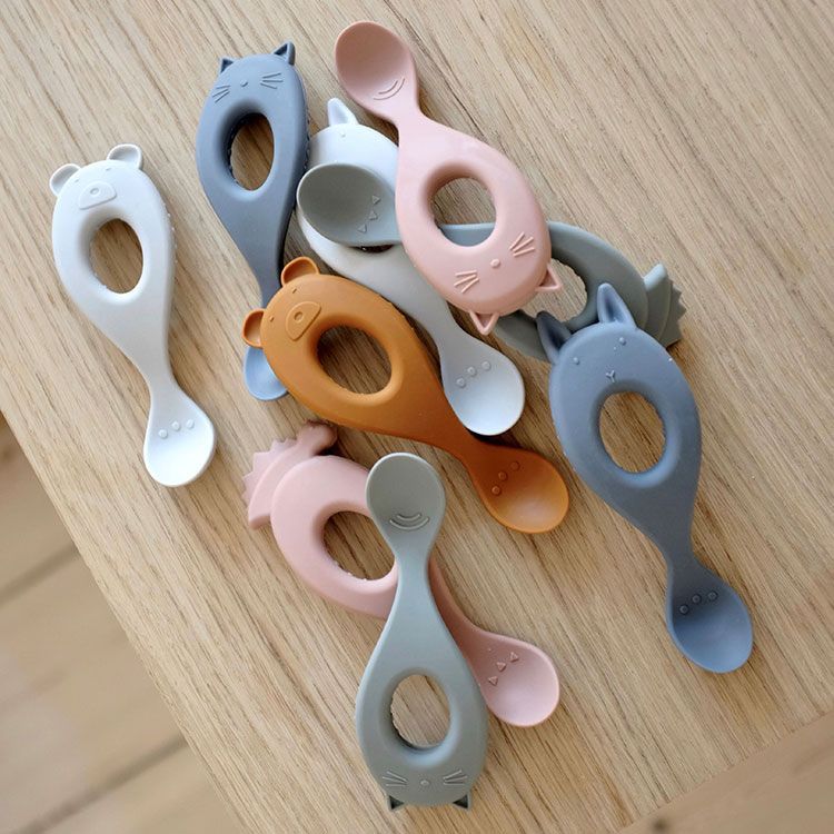 Lot de 4 cuillères en silicone Liva rose mix (Liewood) - Image 5