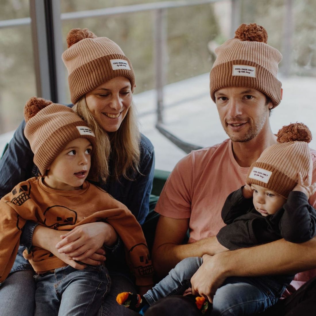 Bonnet Color Block Coffee (2-5 ans) (Hello Hossy) - Image 5