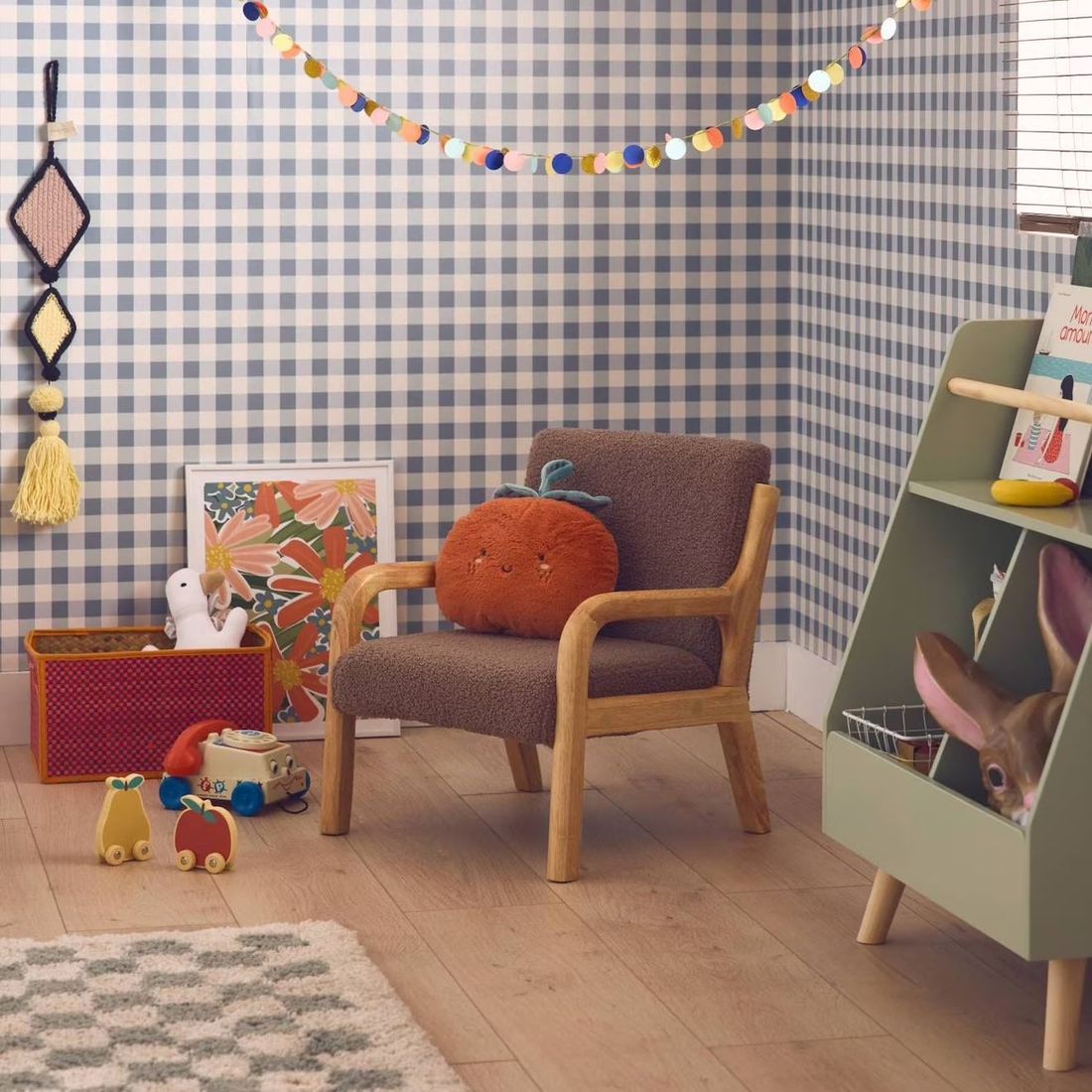 Fauteuil Scandinave Enfant Bois D'hévéa Et Bouclette Lorens Kids. Marron (sweeek) - Couverture