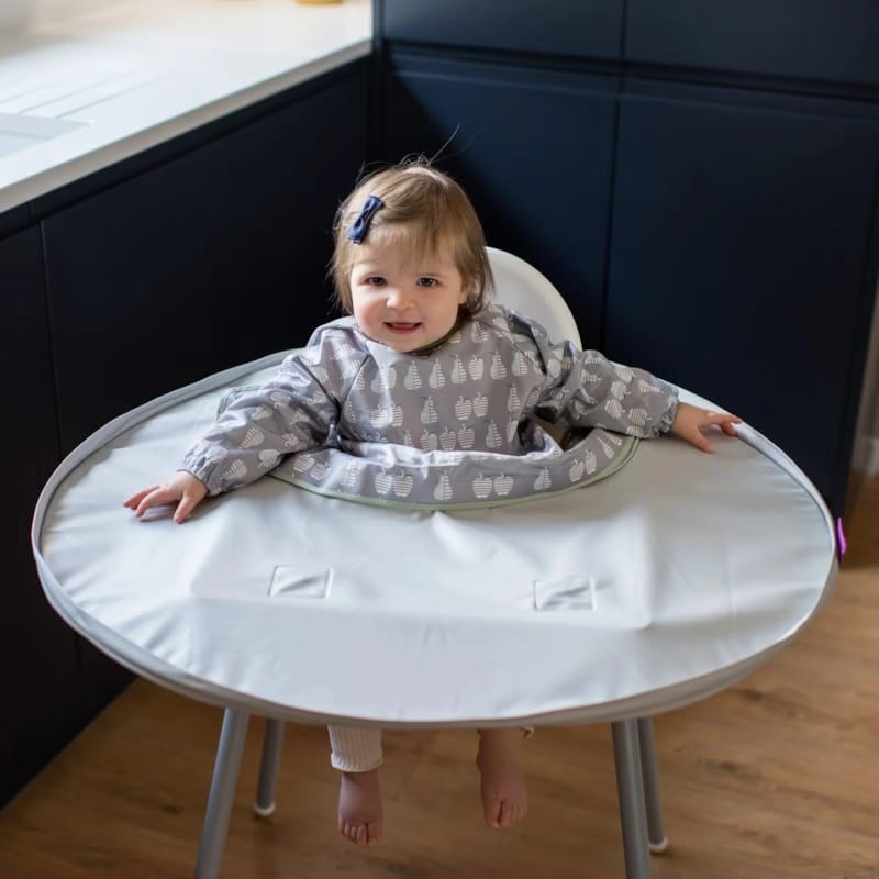 Kit bavoir et plateau gris perle (TIDY TOT) - Couverture