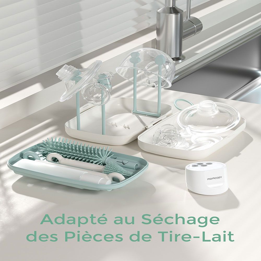 Set de brosses de nettoyage de biberons 7-en-1 portable (Momcozy) - Image 4