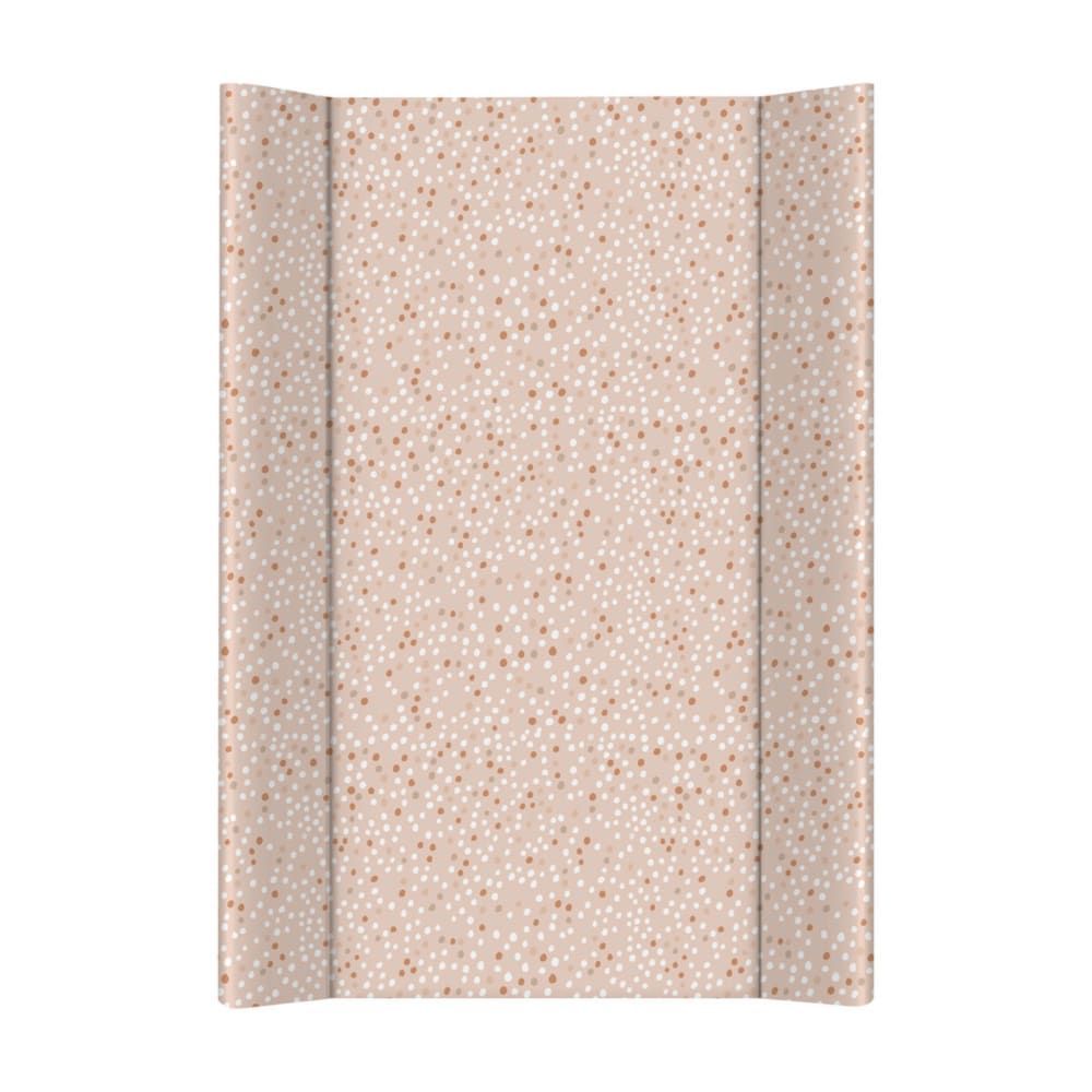 Matelas à langer bébé en pvc à pois marron 50x70 cm (Decochic) - Image 1