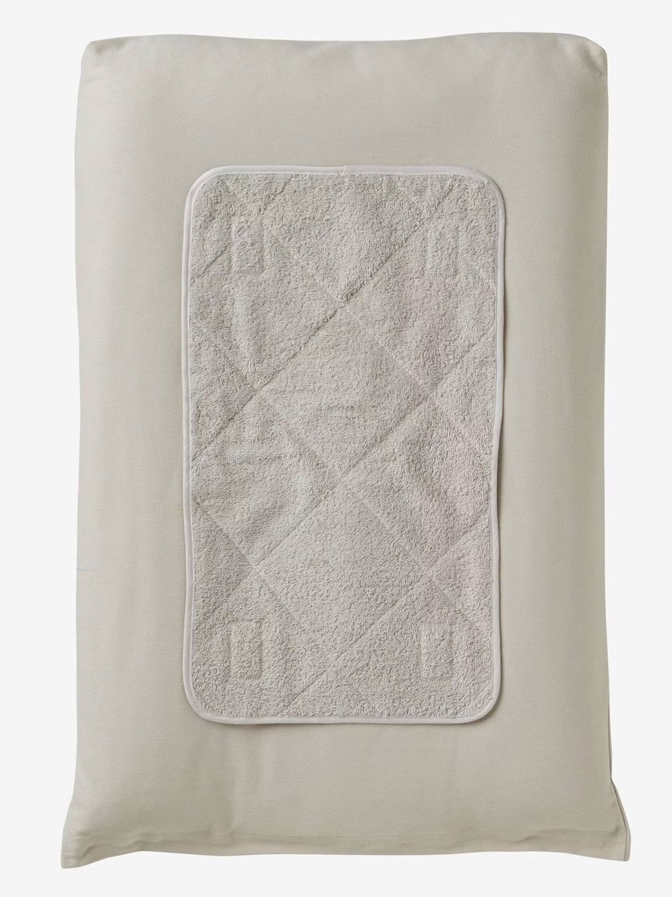 Lot 2 serviettes de rechange matelas à langer gris taupe (Vertbaudet) - Image 1