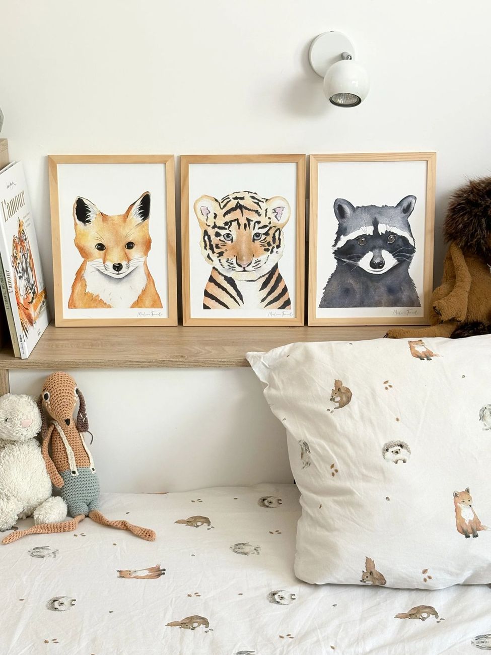 Affiche bébé tigre Charly aquarelle – Poster animal pour chambre bébé et enfant (Les Aquarelles de Marlène) - Image 8