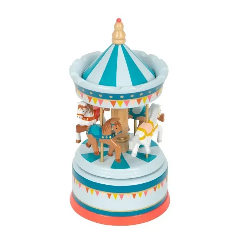 Boîte à musique carrousel à chevaux (Small foot company) - Image 2