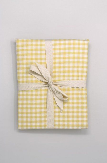 Drap housse bébé Percale Coton Bio Vichy Vichy Tournesol P (Kadolis) - Image 6