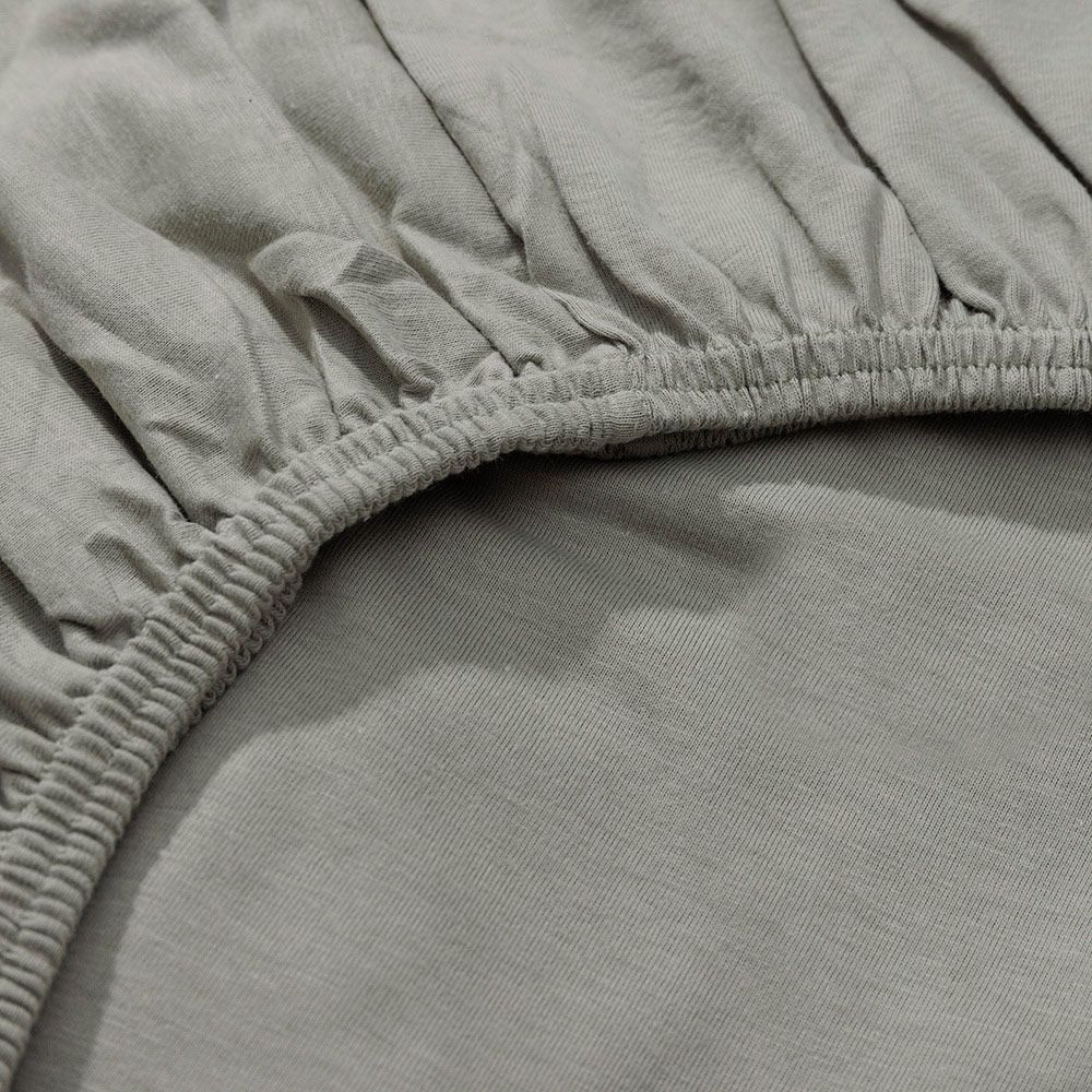 Petite Amélie | Lot de 2 draps-housses jersey coton bio | Blanc et vert olive | 40/45x90 cm | Conçus pour cododo Nuage (Petite Amélie) - Image 2
