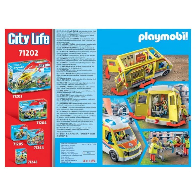 Ambulance effets lumineux (Playmobil) - Image 1