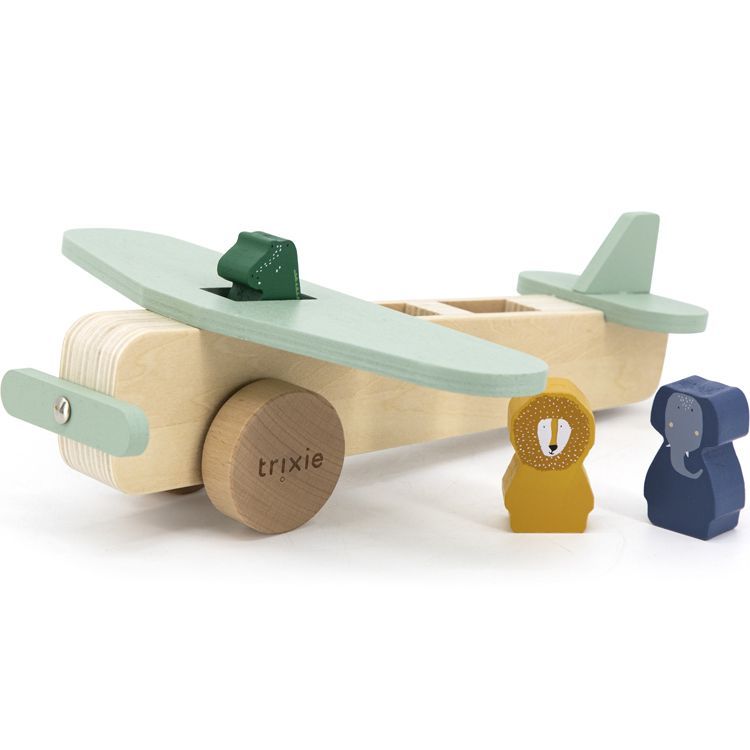 Avion des animaux en bois (Trixie) - Image 1