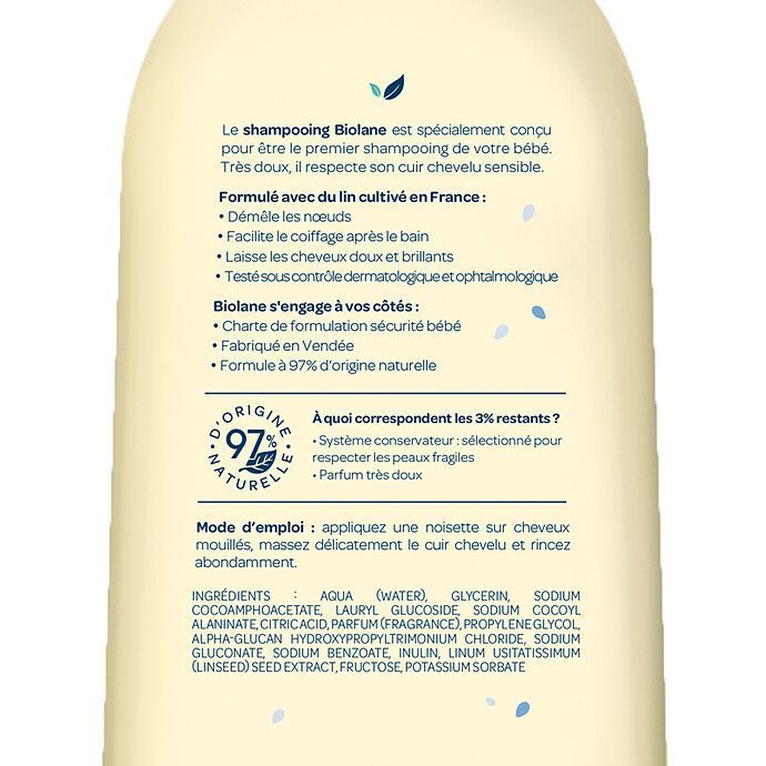 Shampooing Très Doux - 350 ml (Biolane) - Image 2