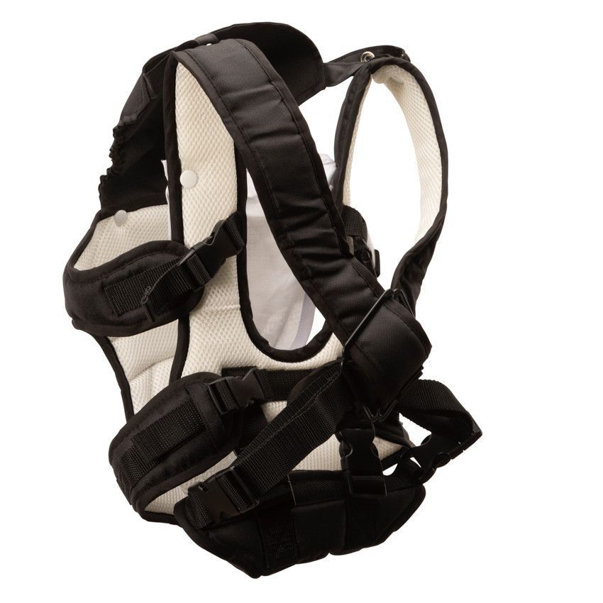Porte-bébé avec bavoir intégré noir/beige - Noir (Babycare) - Image 1