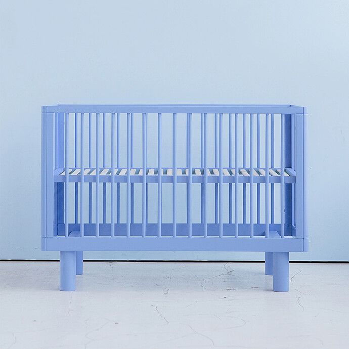 Lit Bébé Evolutif Nox Bleu - 60 x 120 cm (Karl & Fric) - Image 5